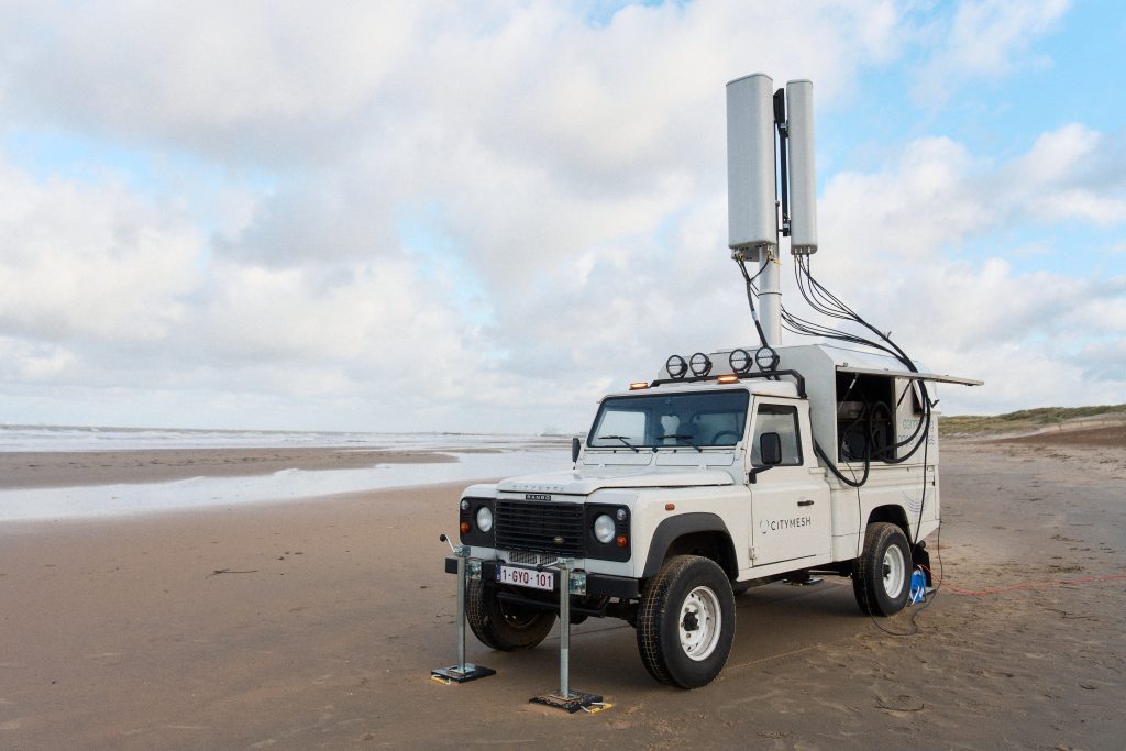 BOLSTER: Mobile 4/5G network deployed on the beach in Wenduine