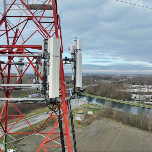 Drone-based inspection of a transmission tower
